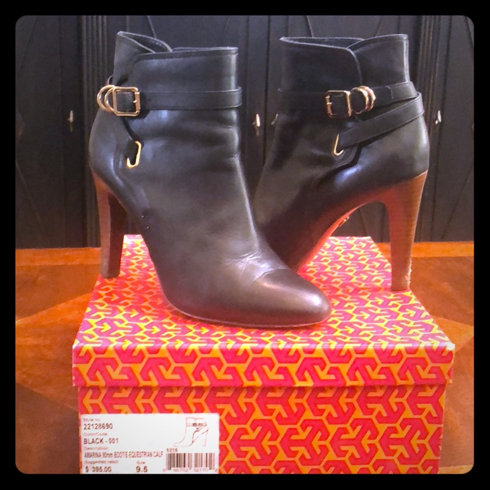 Tory Burch black booties size 9.5